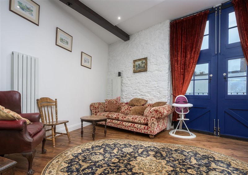 This is the living room at The Mayflower Suite, Plymouth