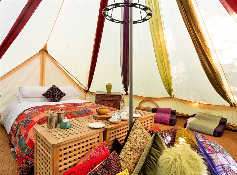 Open plan living space at The Meadow Pod in Andover, Hampshire