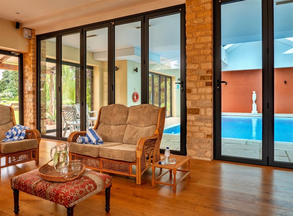 Living area at The Meadow Retreat in Chipping Norton, Oxfordshire
