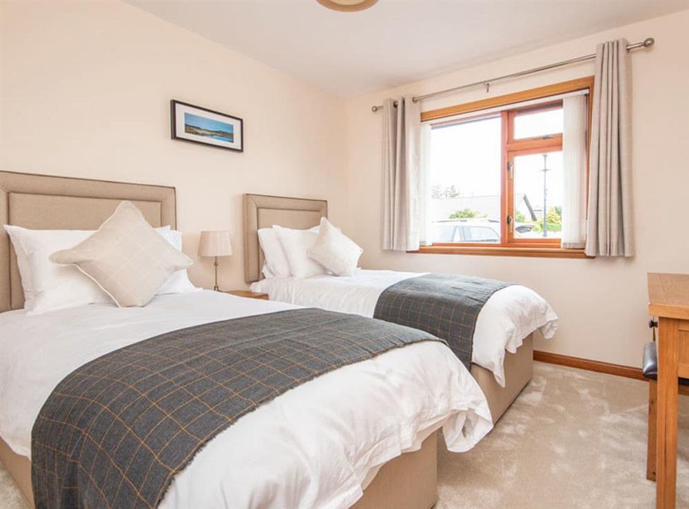 Twin bedroom at The Meadows in Dornoch, Sutherland