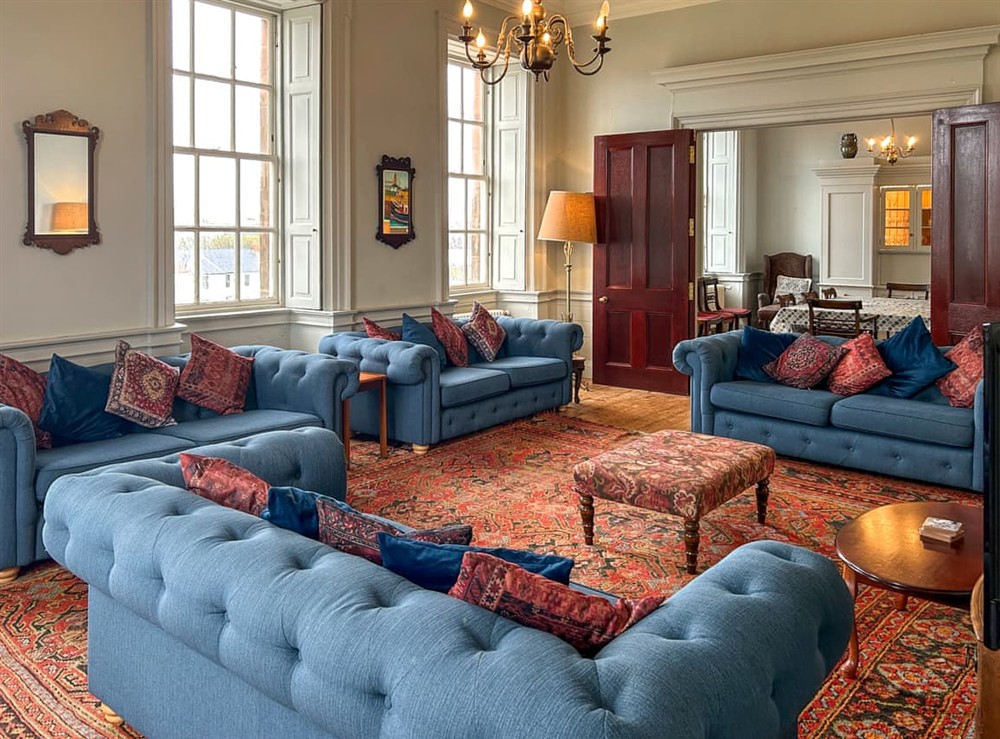 Living room at The Merchant House in Eyemouth, Berwickshire