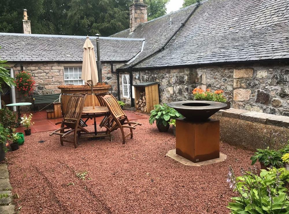 Outdoor area at The Mews in Insch, Aberdeenshire