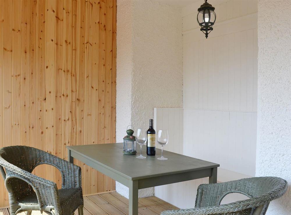 There is a private outdoor eating area at The Mews in Port Of Menteith, Stirlingshire