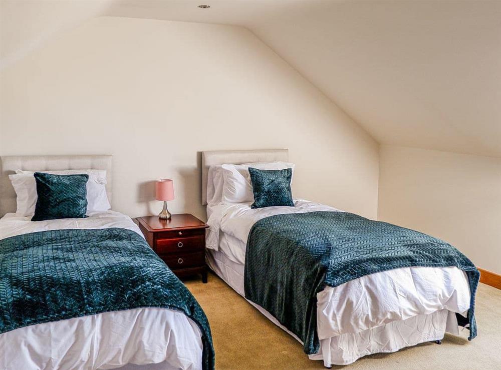 Twin bedroom at The Milking Parlour in Anslow, near Burton upon Trent, Staffordshire
