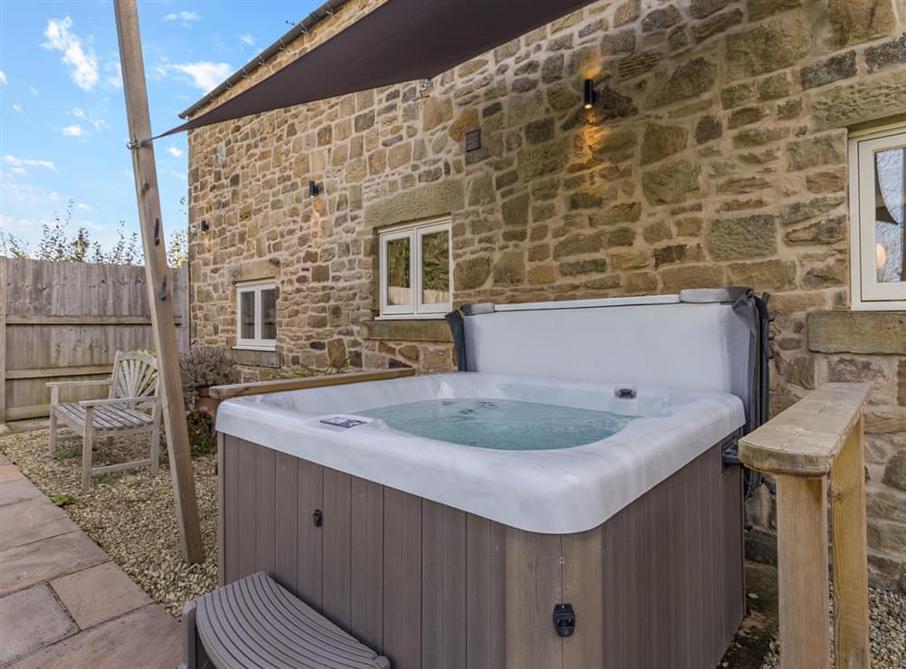 Hot tub at The Milking Parlour in Sheffield, Derbyshire