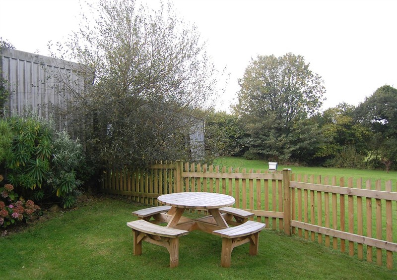 The garden at The Milking Shippon at Thorne, Langtree near Great Torrington