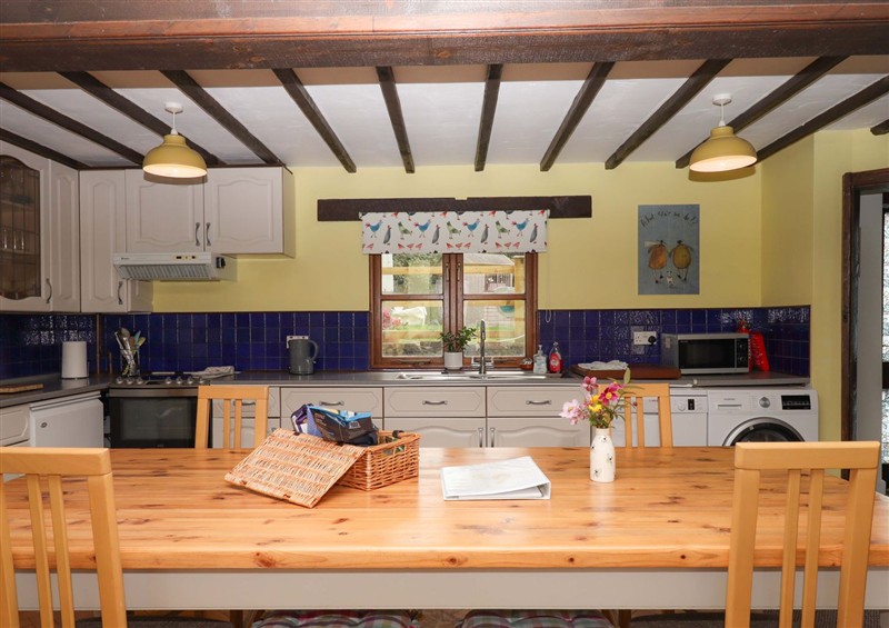 The kitchen at The Milking Shippon at Thorne, Langtree near Great Torrington
