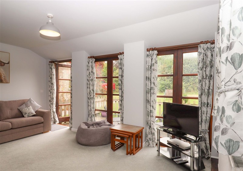 The living room at The Milking Shippon at Thorne, Langtree near Great Torrington