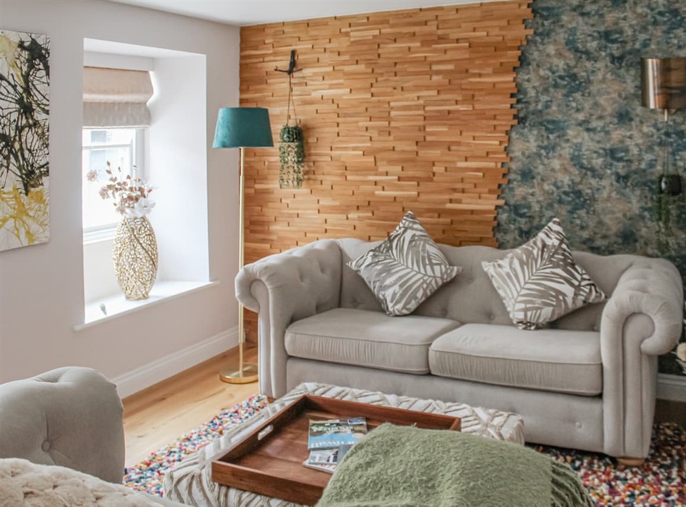 Living room at The Mill in Falmouth, Cornwall