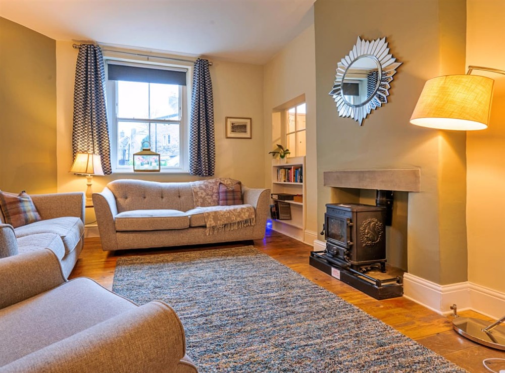 Living room at The Mill House Barn in Tideswell, Derbyshire