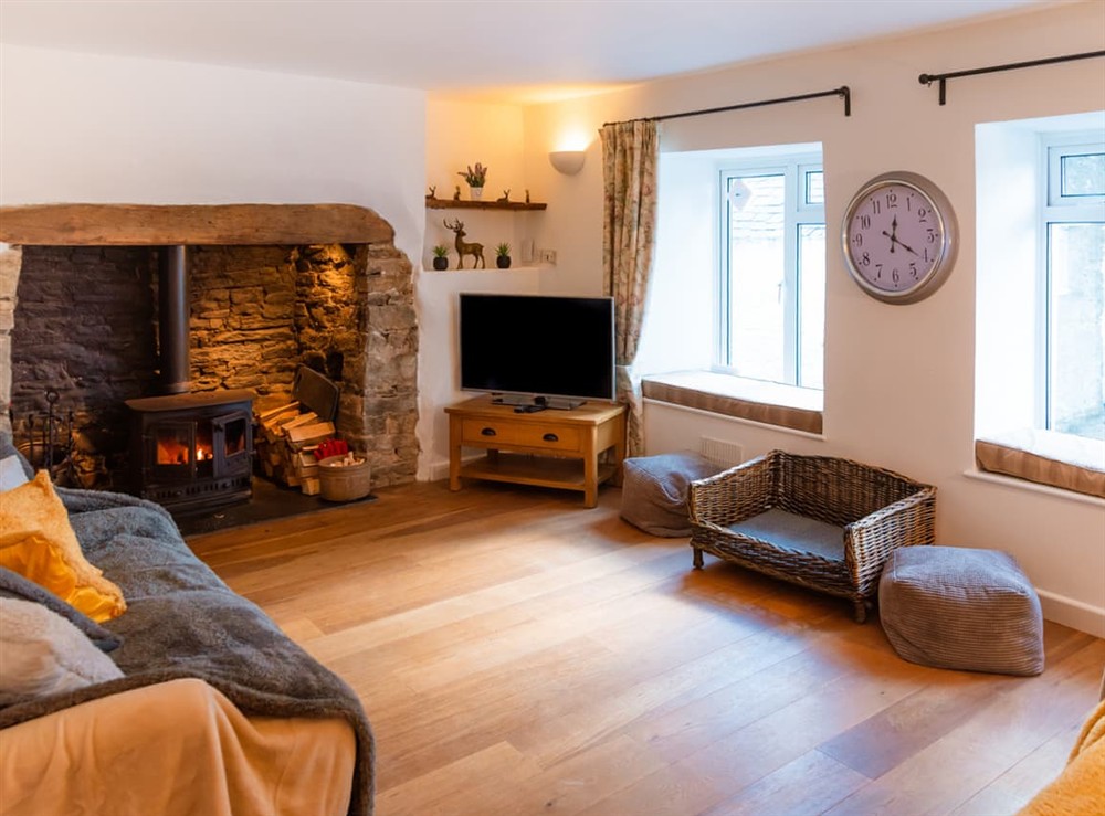 Living room at The Mill House in Barnstaple, Devon