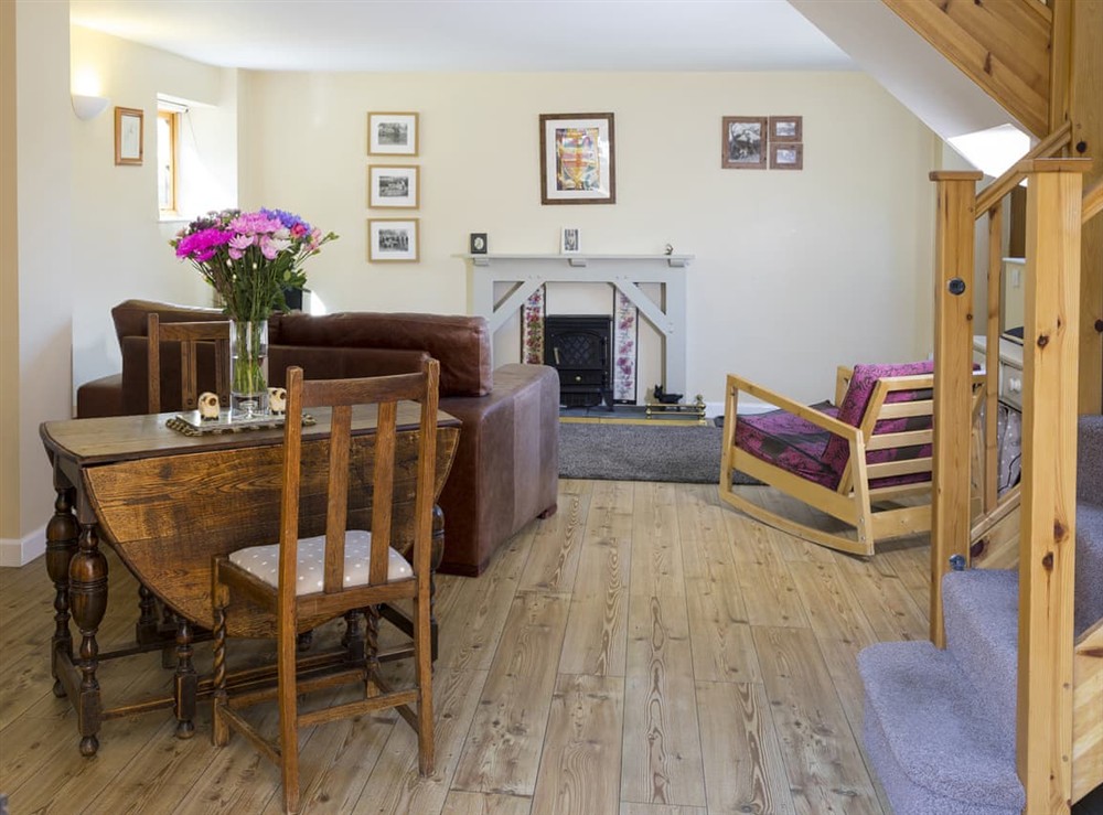 Living area at The Mill House Farm in Llangollen, Denbighshire