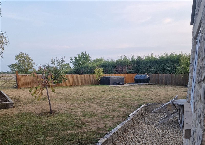 This is the garden at The Mill House, Glastonbury