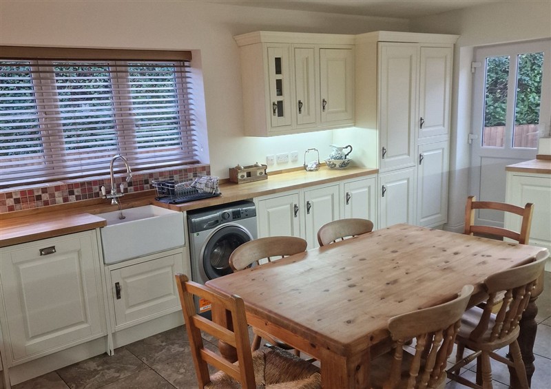 This is the kitchen at The Mill House, Glastonbury