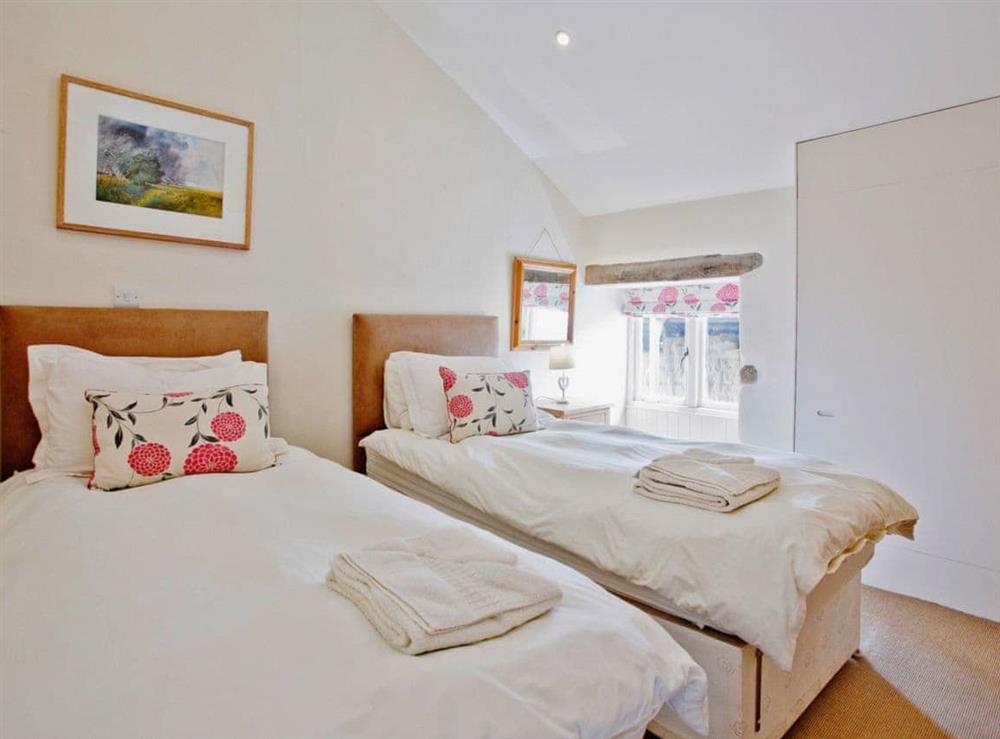 Twin bedroom at The Mill House in Mount, Nr Bodmin, Cornwall., Great Britain