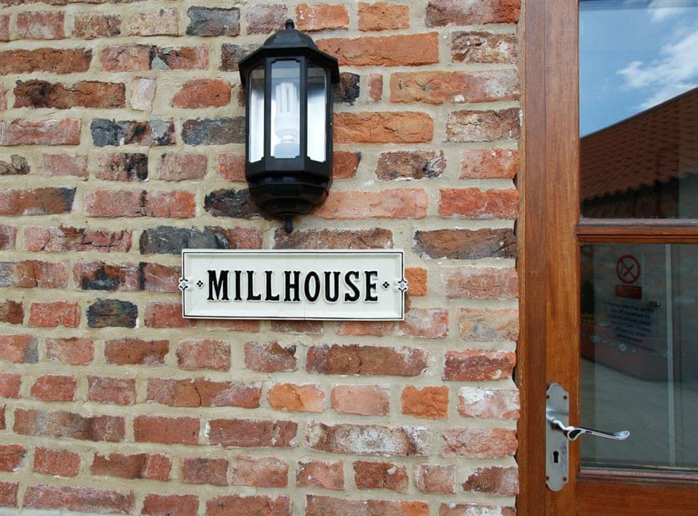 Entrance to property at The Mill House in North Somercotes, near Louth, Lincolnshire