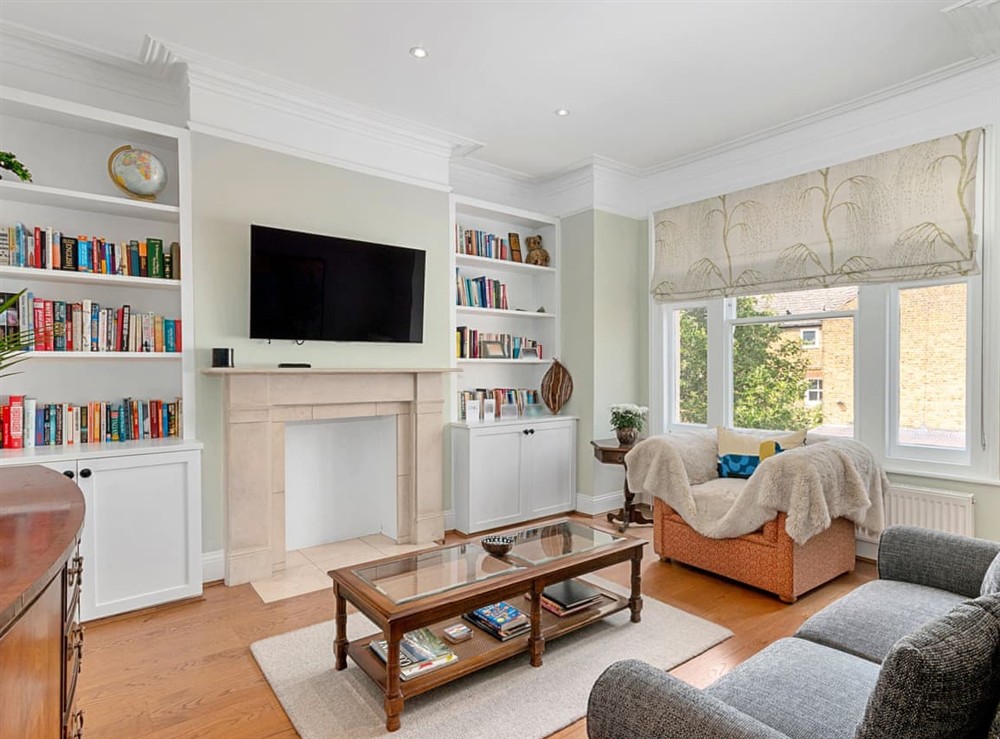 Living area at The Mill Loft in London, England