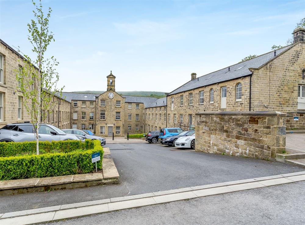 Parking at The Mill Townhouse in Glasshouses, near Pateley Bridge, North Yorkshire
