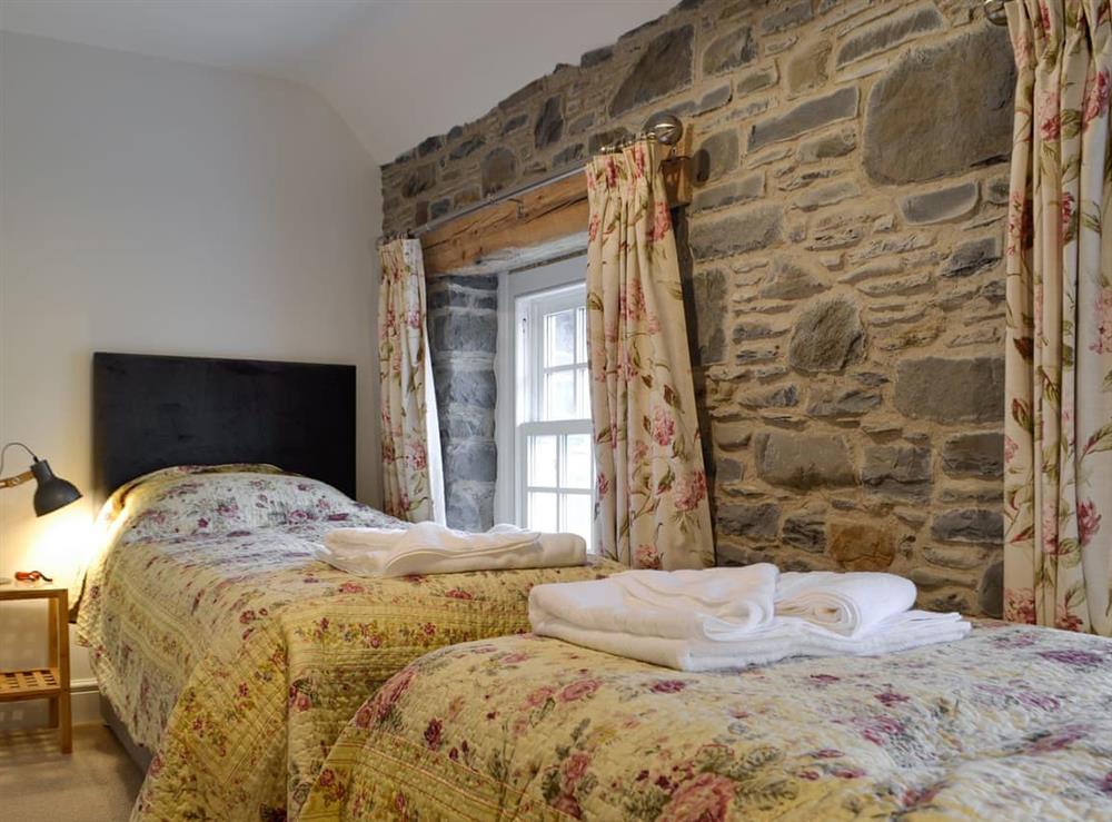 Twin bedroom at The Mill in Tregaron, Dyfed