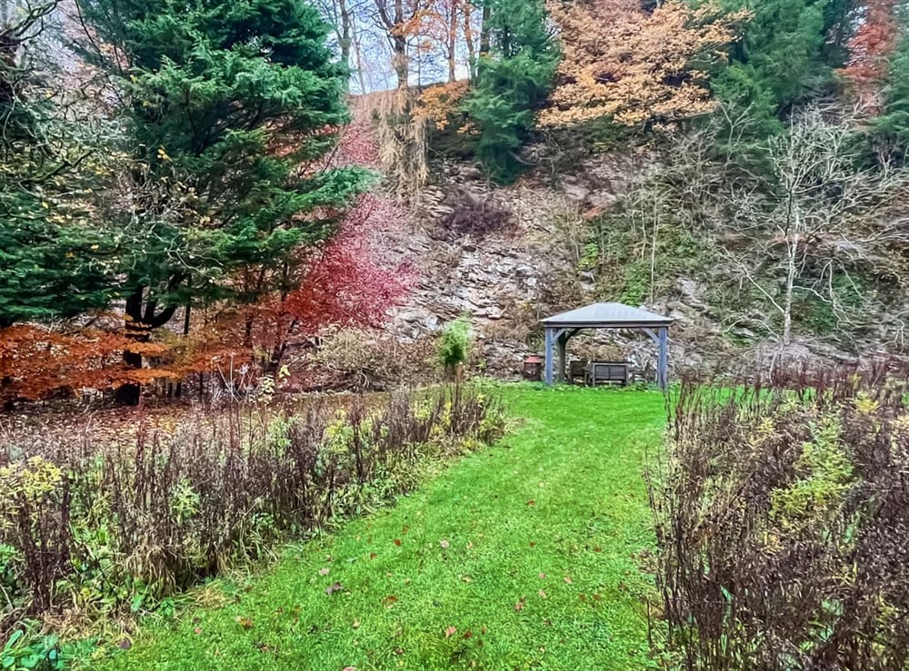 Garden at The Mill in West Linton, near Edinburgh, Peebleshire