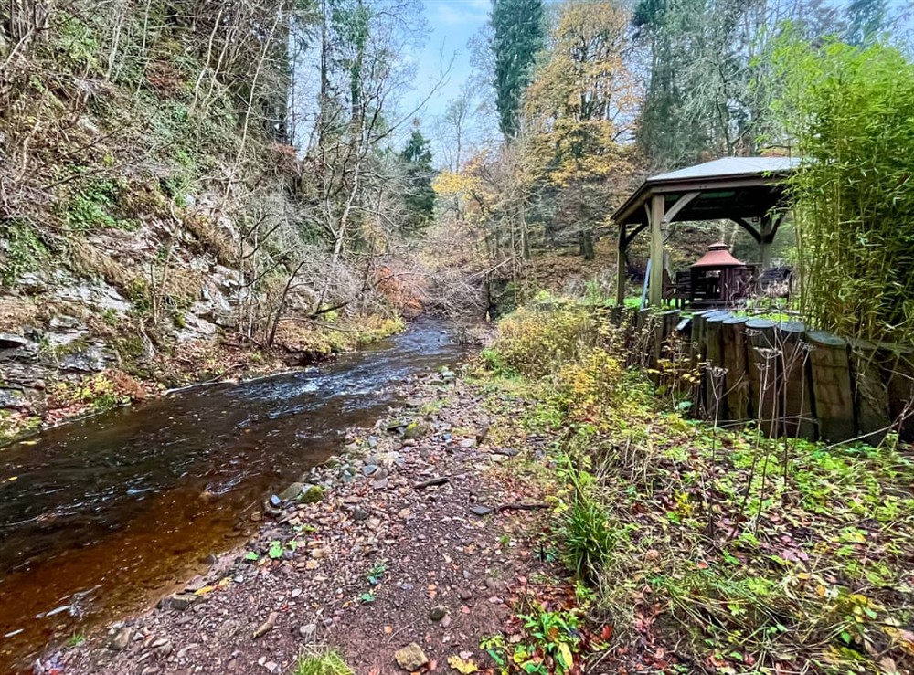 Sitting-out-area (photo 2) at The Mill in West Linton, near Edinburgh, Peebleshire