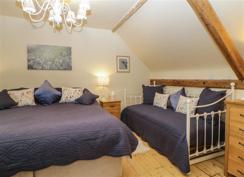 One of the 2 bedrooms at The Millers Cottage, Jacobstowe near Hatherleigh
