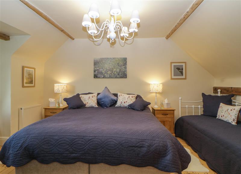 One of the bedrooms at The Millers Cottage, Jacobstowe near Hatherleigh