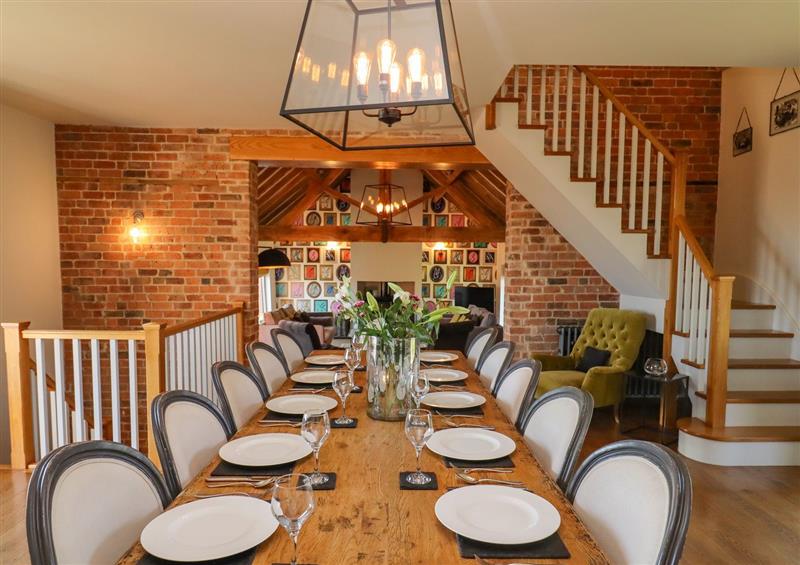 This is the dining room at The Millhouse, Ledbury near Welland