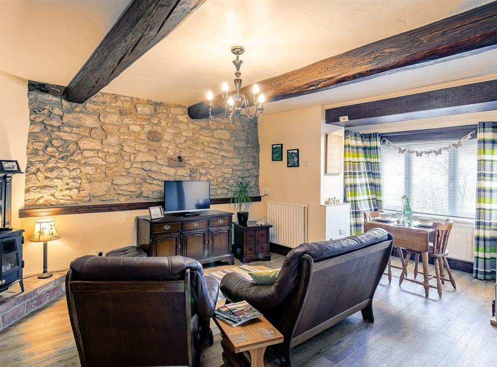 Open plan living space at The Miners Rest in Middleton-by-Wirksworth, near Wirksworth, Derbyshire