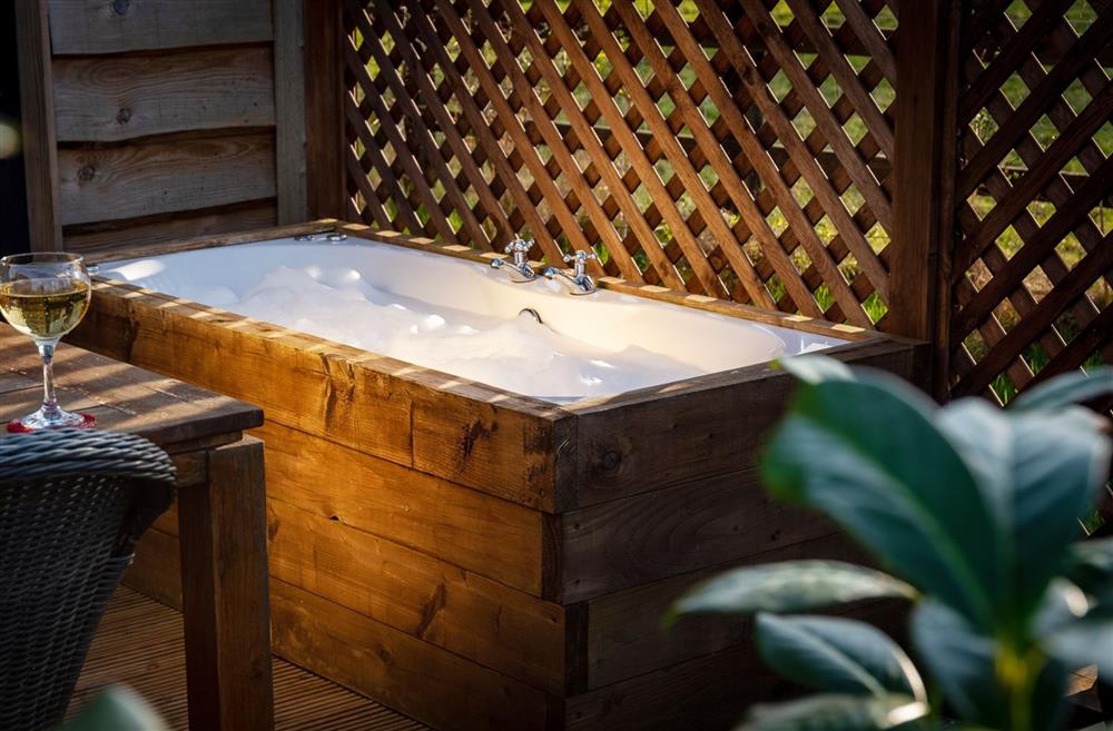 An outdoor bath