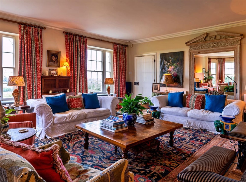 Living area at The Moorfield Lodge in Frome, Somerset