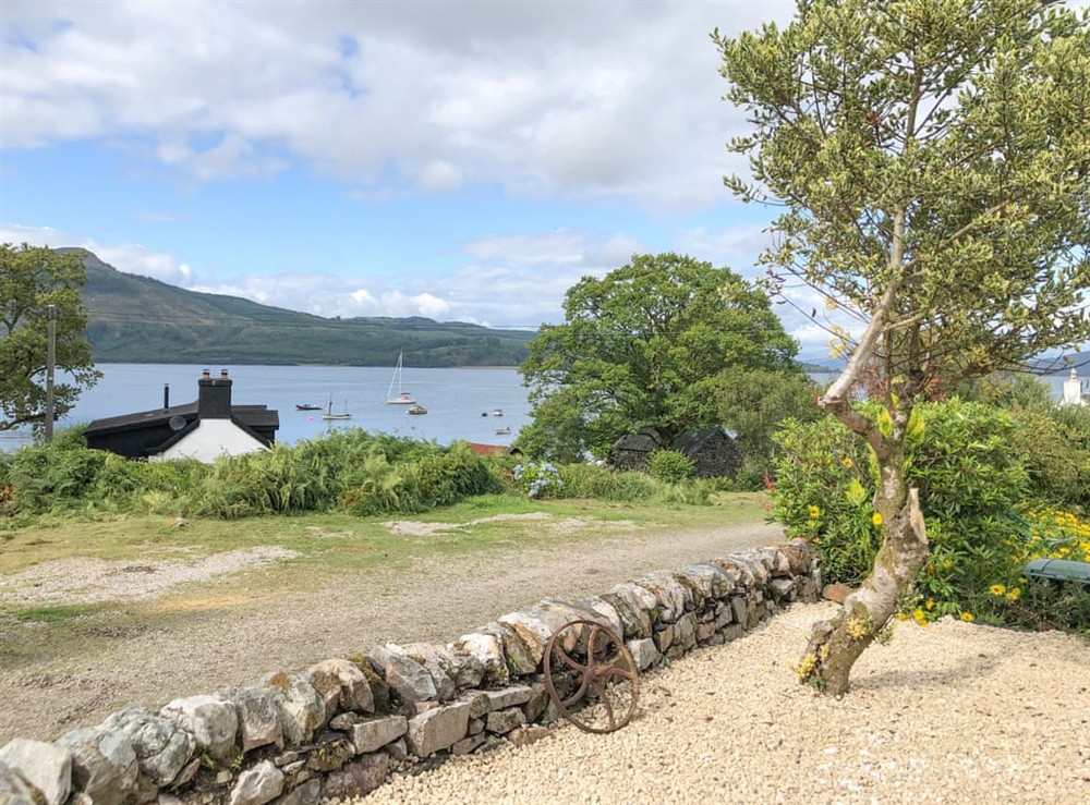 View from front door at The Moorings in Newton, Argyll