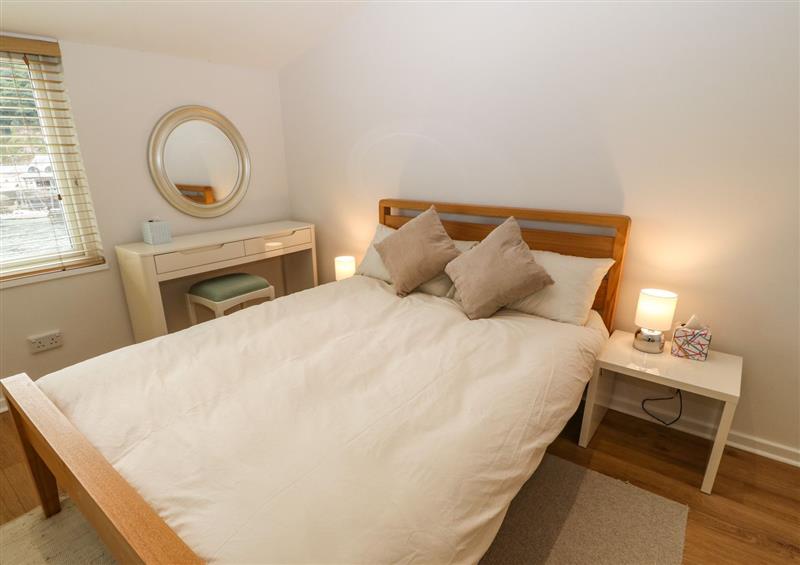 One of the bedrooms at The Moorings, Porthmadog