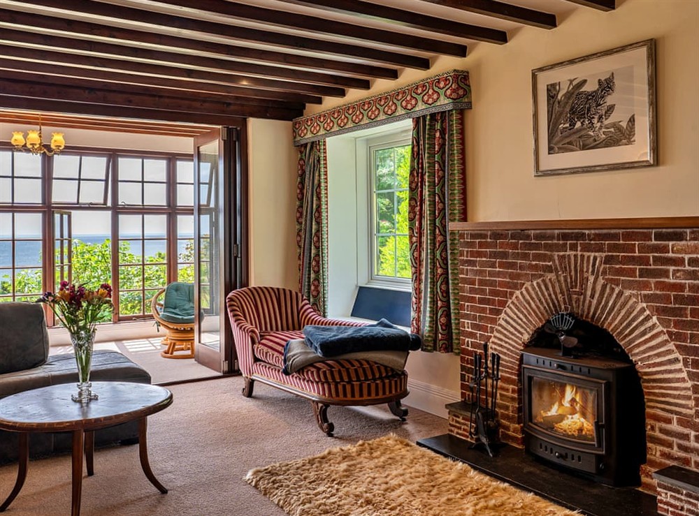 Living room at The Moorview House in Falmouth, Cornwall