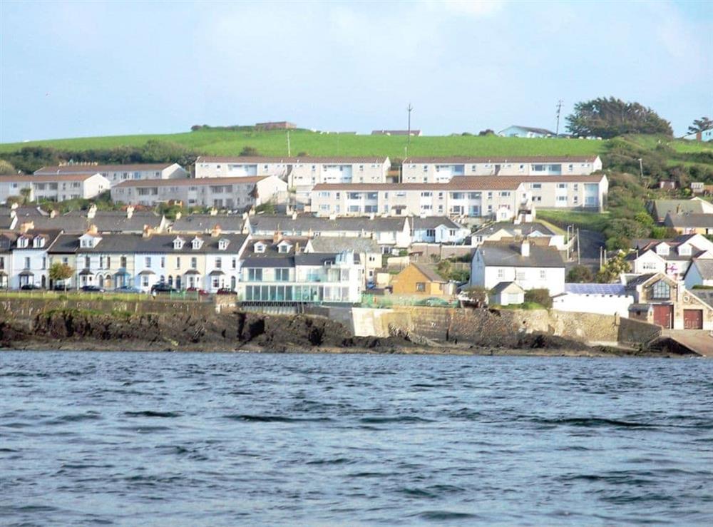 Apartment block, 2nd row down, 2nd building from the left at The Mount in Appledore, Bideford, Devon