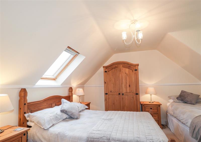 This is a bedroom at The Mouries, Spey Bay near Fochabers