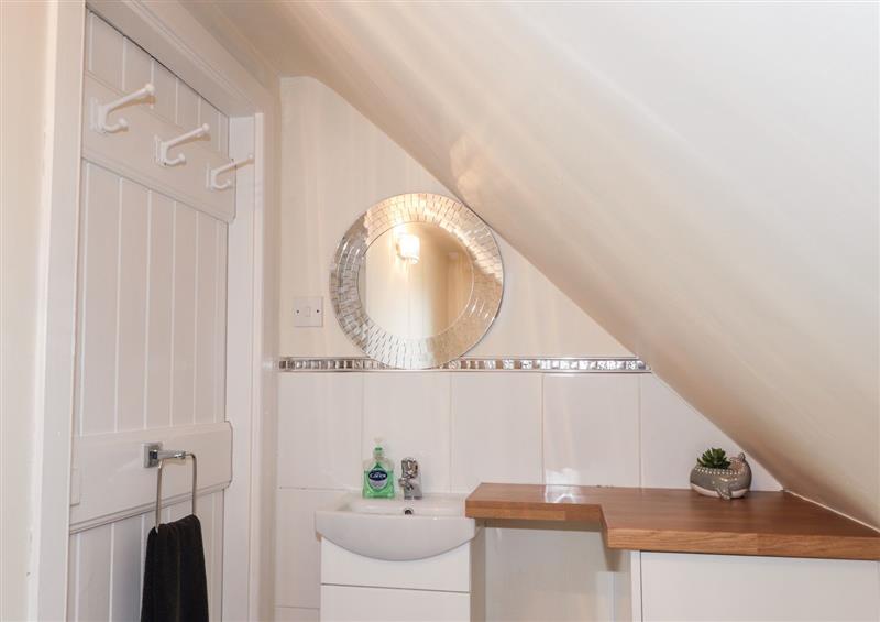 This is the bathroom at The Mouries, Spey Bay near Fochabers
