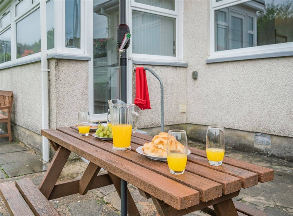Sitting-out-area at The Mulberry in Lamlash, Isle Of Arran