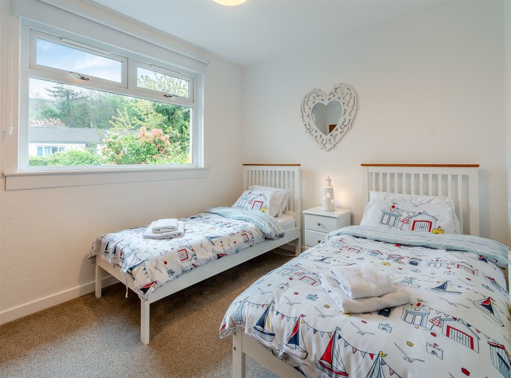 Twin bedroom at The Mulberry in Lamlash, Isle Of Arran