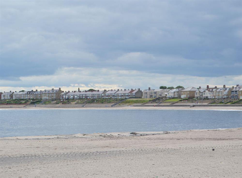 The beach and sea at The Mules in Newbiggin-by-the-Sea, near Morpeth, Northumberland