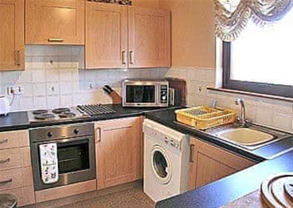 Comprehensively appointed kitchen at The Narrows in Poolewe, near Gairloch, Ross-Shire