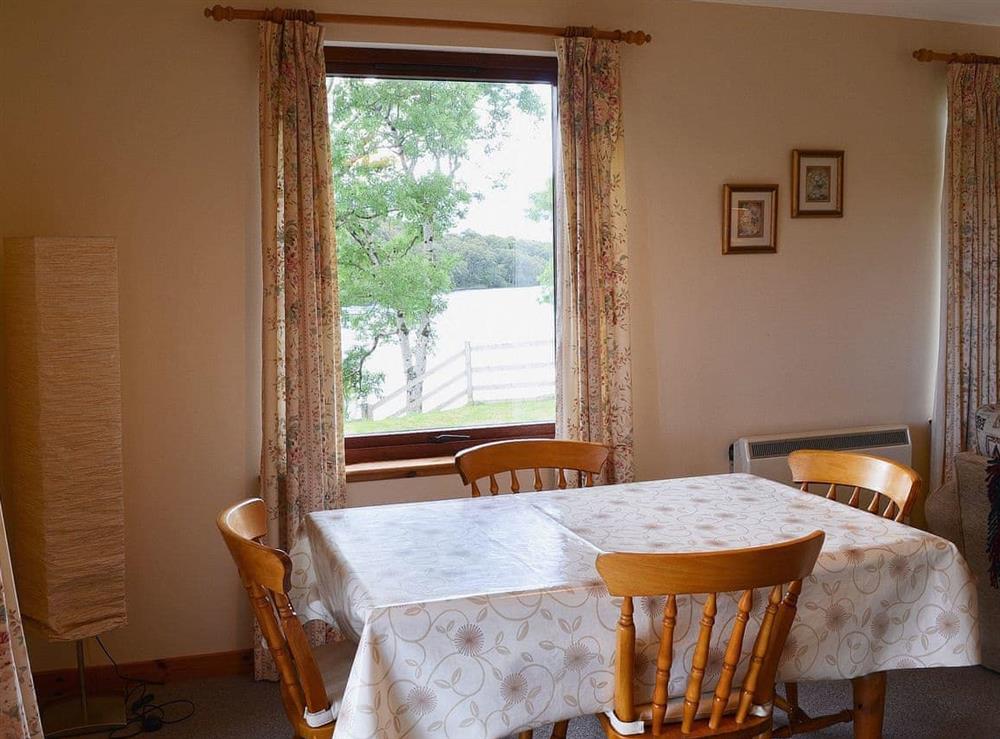 Light and airy dining space at The Narrows in Poolewe, near Gairloch, Ross-Shire