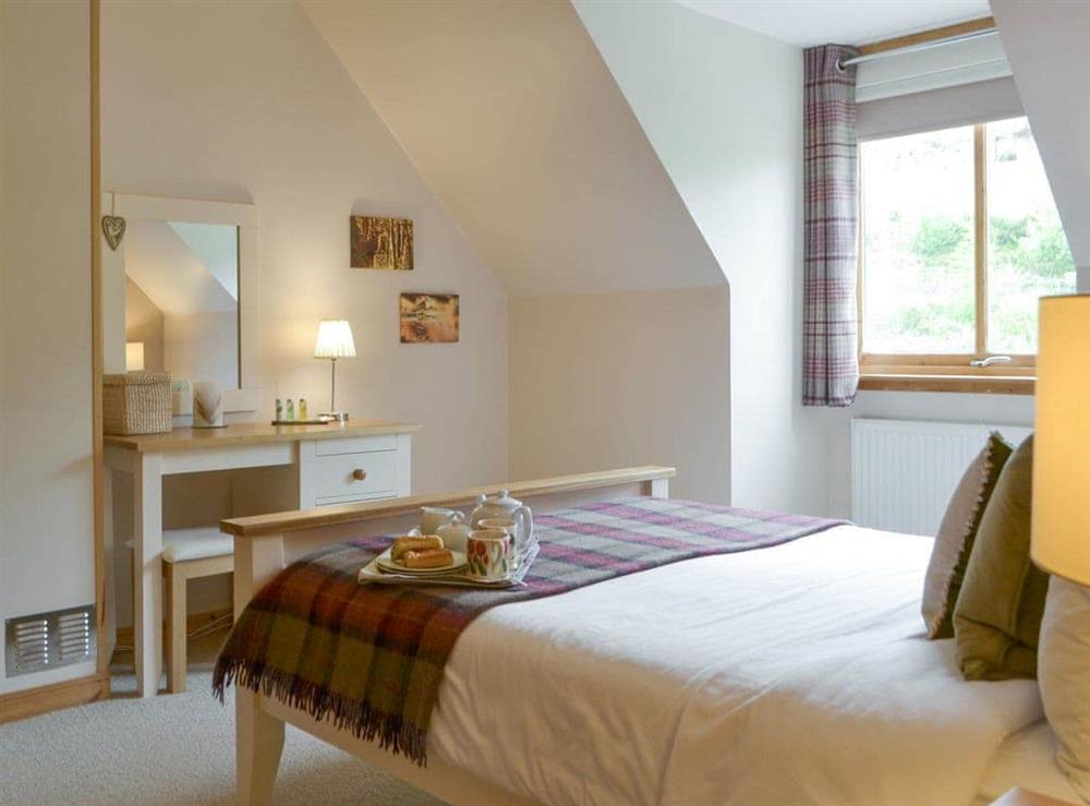 Peaceful double bedroom at The Narrows in Wester Alligin, by Achnasheen, Ross-Shire