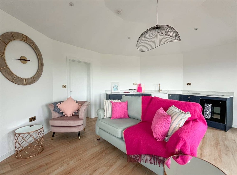 Living area at The Nest in Abergele, Denbighshire