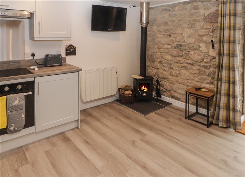 The kitchen at The Nest, Amroth