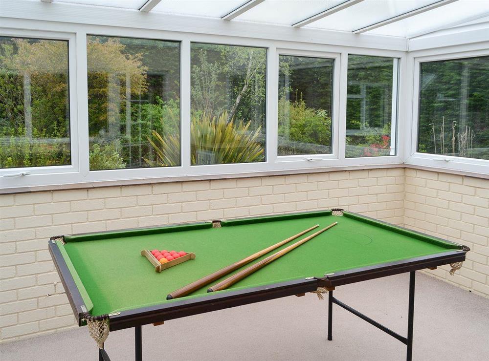 Games room/conservatory at The Nest in Aylsham, Norfolk, England