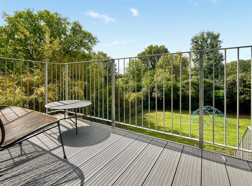Balcony at The Nest in Kittisford, near Wellington, Somerset