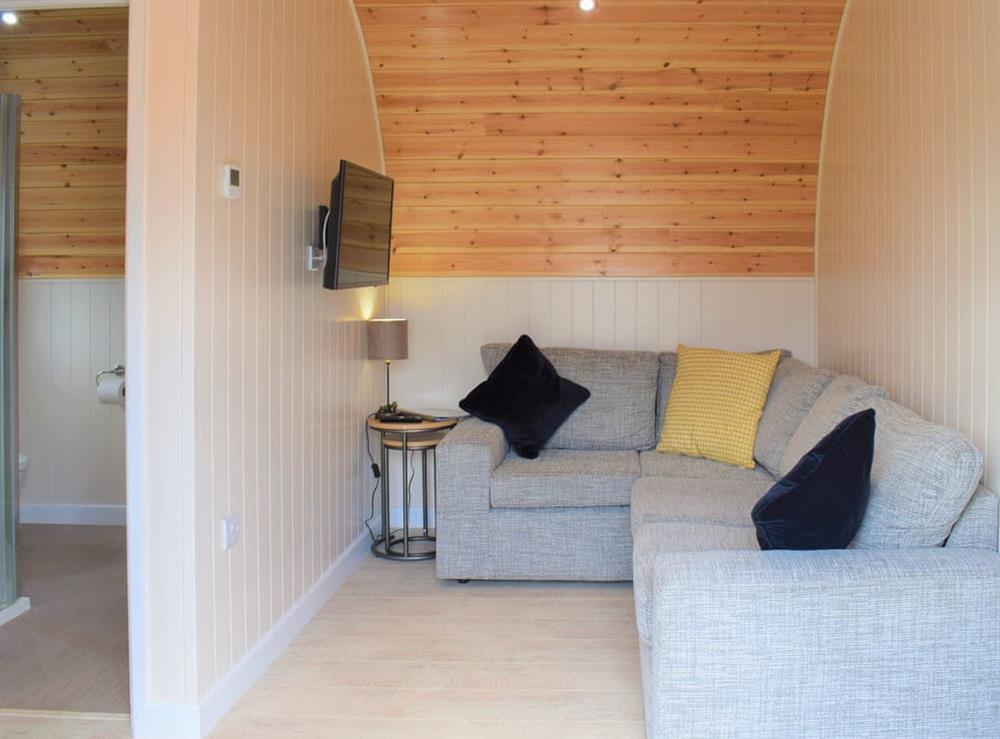 Living area at The Nest in Tynely, near Embleton, Northumberland