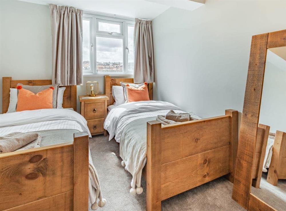 Twin bedroom at The Nest in Whitby, North Yorkshire