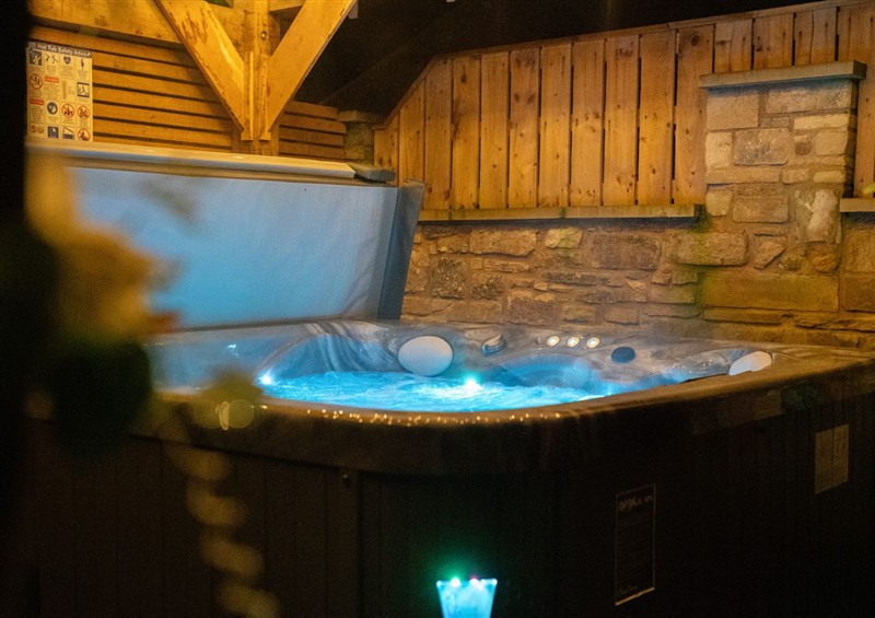 Enjoy the hot tub at The Newland, Widdrington